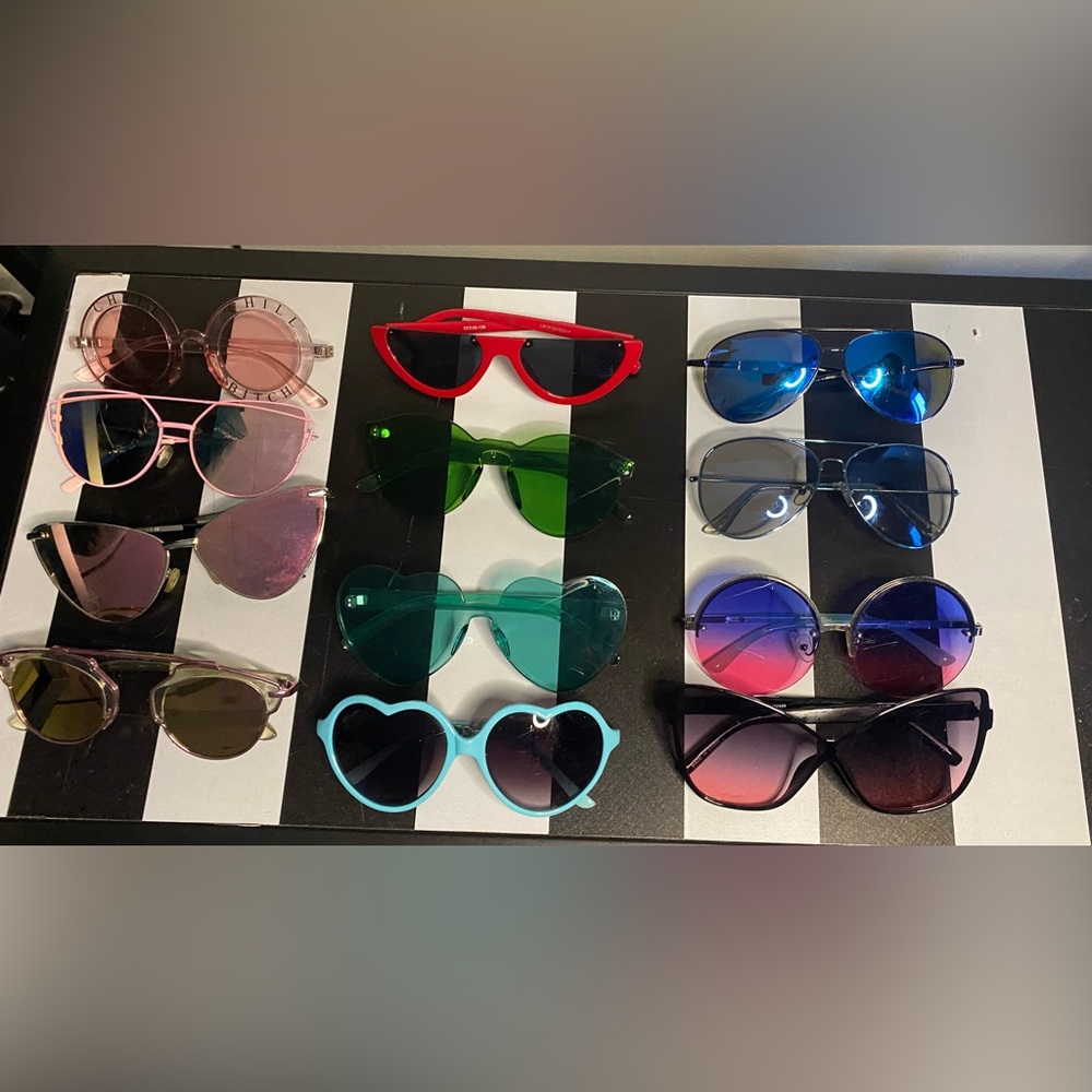 Stylish Assorted Sunglasses Collection 12 pc